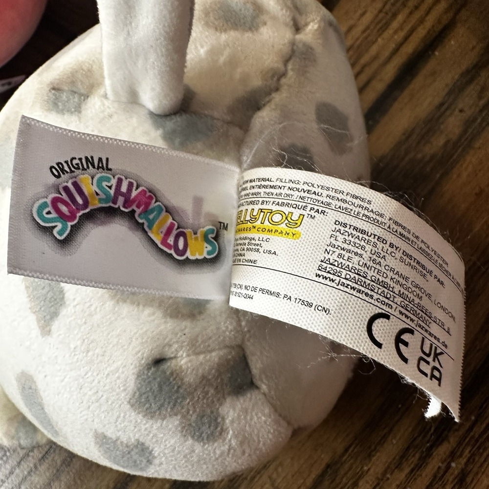 Squishmallows Lot Of 4 Plush 5" Flamingo Bat Leopard Cat Jasmine No‎ Tags - Picture 10 of 12